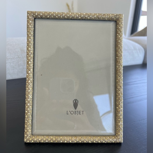 L’Objet Gold Pave, Rectangular Frame 5” x 7” (NWOT) - Picture 5 of 7